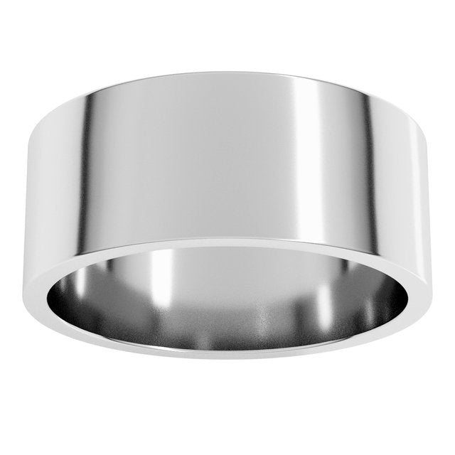 Sterling Silver Or Platinum Or Palladium Standard Fit Flat Band