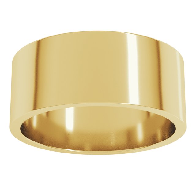 18K Yellow Or White Or Rose Gold Standard Fit Flat Band