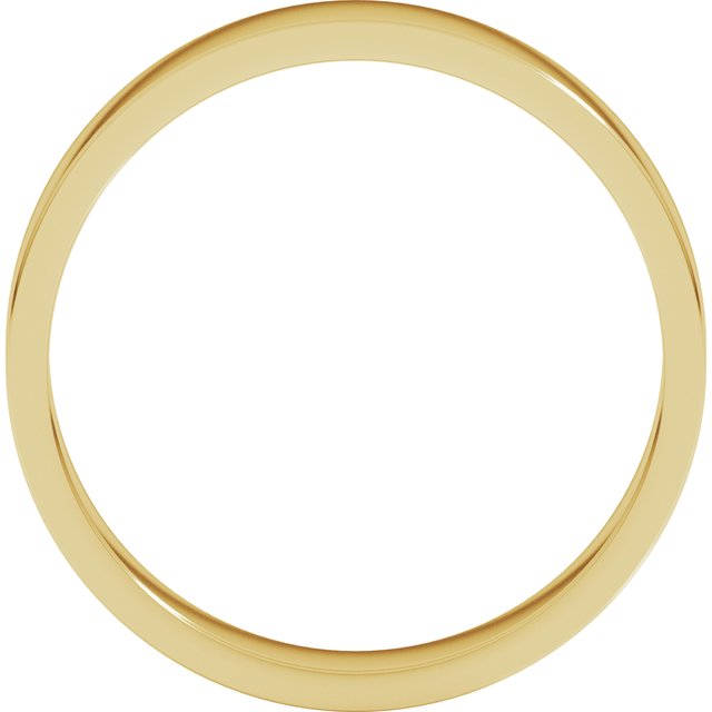 18K Yellow Or White Or Rose Gold Standard Fit Flat Band