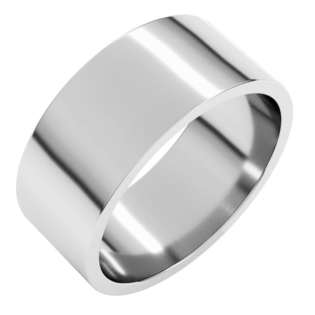 Sterling Silver Or Platinum Or Palladium Standard Fit Flat Band