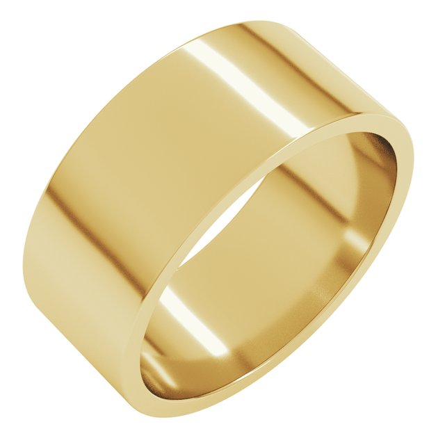 18K Yellow Or White Or Rose Gold Standard Fit Flat Band