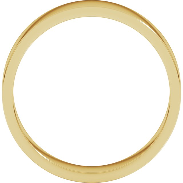 18K Yellow Or White Or Rose Gold Standard Fit Flat Band