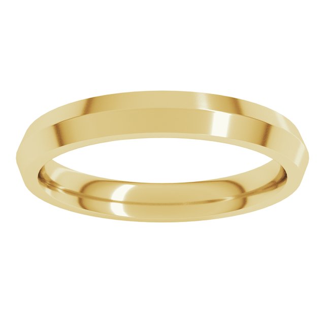 10K Yellow Or White Gold Standard Weight Comfort-Fit Knife Band