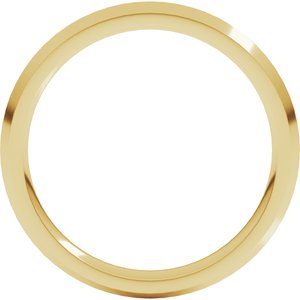 14K Yellow or White Or Rose Gold Or Sterling Silver Or Platinum 3 Mm Standard Weight Knife Edge Comfort Fit Band