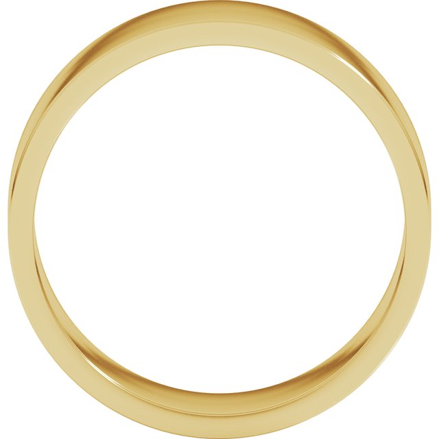 18K Yellow Or White Or Rose Gold Standard Fit Flat Band