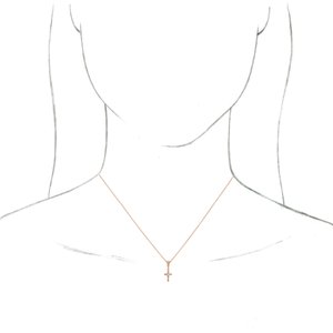 14K Rose Gold Round 1.5Mm Gh I1 .03 Ctw Natural Diamond Petite Vintage-Inspired Necklace, Length: 18 In