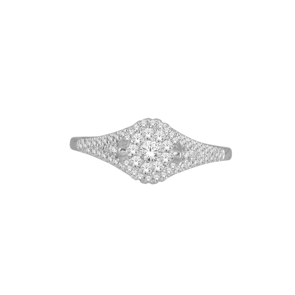 10K White Gold 0.33 Cttw Diamond Ladies Ring