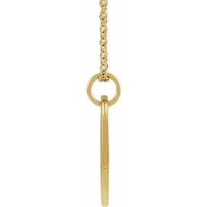 14K Yellow Or White Or Rose Gold Or Sterling Silver Polished Round Zodiac Necklace