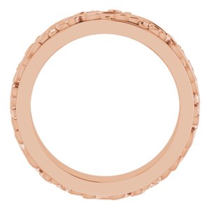 14K White Or Rose Gold 5 mm Polished Sculptural-Inspired Band