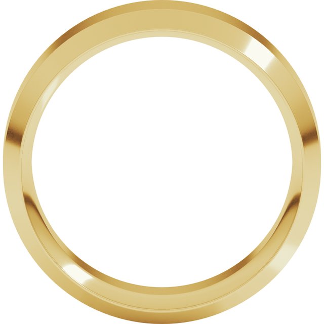 18K Yellow Gold Comfort-Fit Standard Weight Beveled-Edge Comfort-Fit Band
