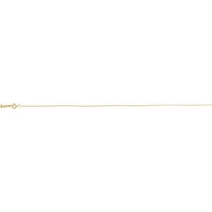 14K Yellow Gold-Filled Spring Ring Adjustable Threader Cable Chain, Length: 6-8 In, Width: 1.1 Mm