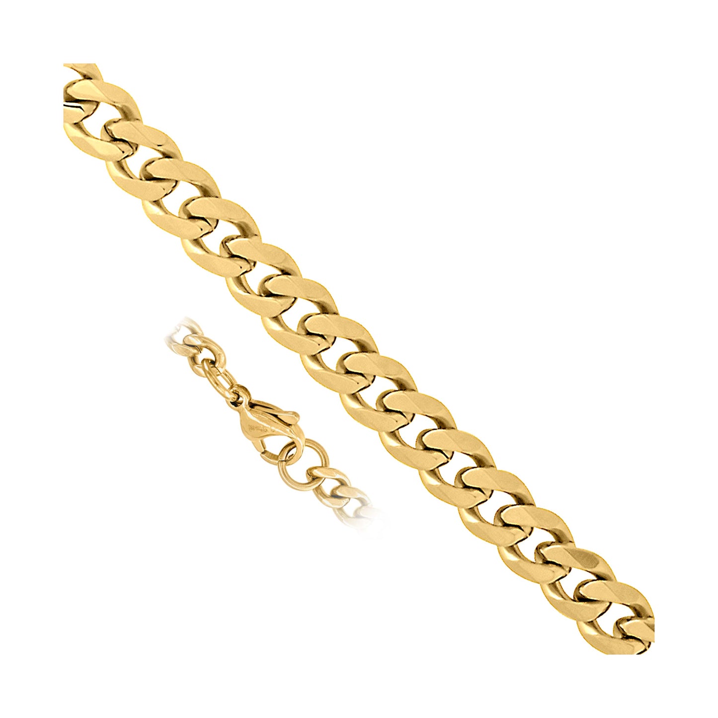 Stainless Steel Unisex 5mm Cuban Fashion Link Bracelet