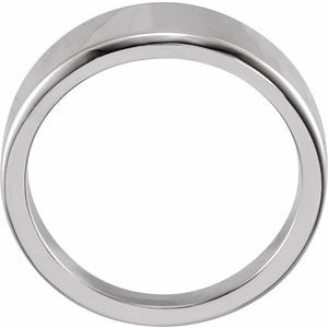 Sterling Silver Polished Tapered Stackable Ring Size 7