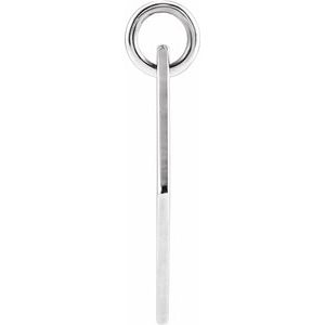 Sterling Silver Diamond-Shaped Pendant