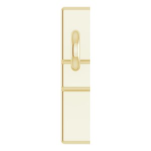 14K Yellow Gold 12 X 5.9 Mm 16-18 In Polished Sideways Cross Necklace