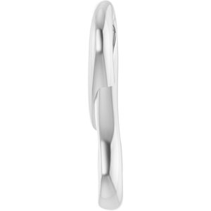 14K White Gold 17.92 X 9.17 Mm Polished Freeform Pendant