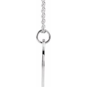 14K Yellow Or White Or Rose Gold Or Sterling Silver Polished Round Zodiac Necklace