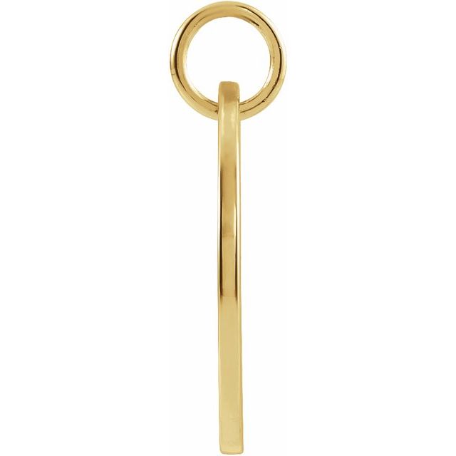 14K Yellow Gold Polished Round Zodiac Libra Pendant