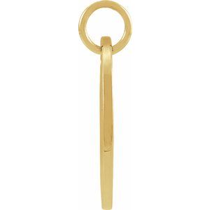 14K Yellow Or Rose Gold Or Sterling Silver Polished Round Zodiac Pendant