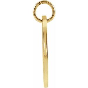 14K Yellow Or Rose Gold Or Sterling Silver Polished Round Zodiac Pendant