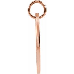 14K Yellow Or Rose Gold Or Sterling Silver Polished Round Zodiac Pendant