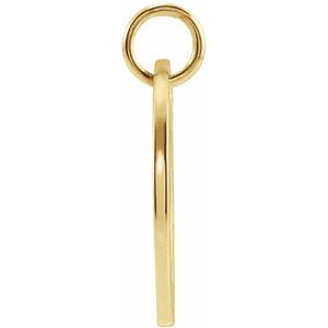 14K Yellow Or Rose Gold Or Sterling Silver Polished Round Zodiac Pendant