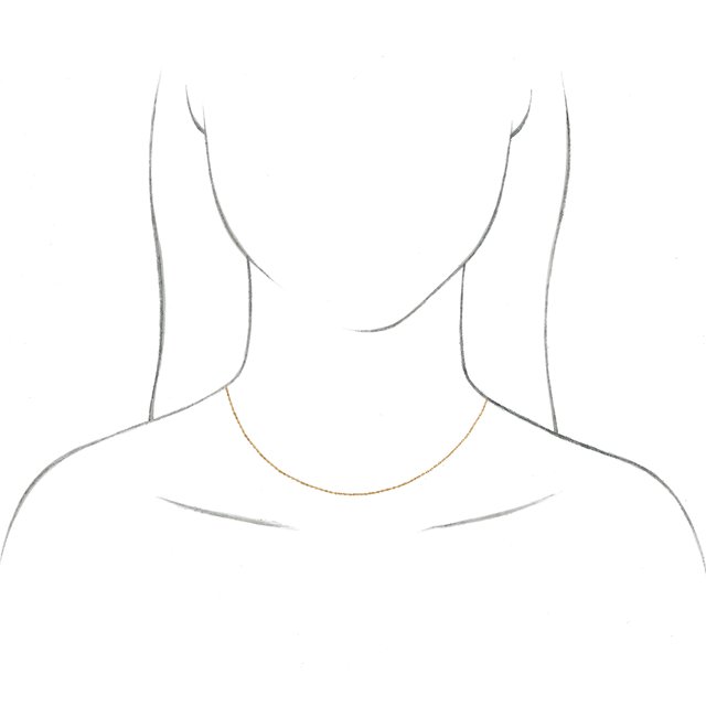 14K Yellow Gold-Filled Rope 1 Mm 24 In Spring Ring Polished Rope Chain