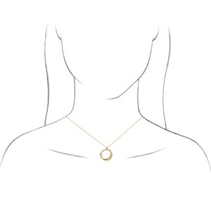14K White Gold Round G-H I1 Scattered 1/4 Ctw Natural Diamond Crescent Moon Necklace, Length: 18 In