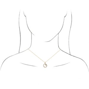 14K White Gold 23.08 X 16.13 Mm 16-18 In Polished 5/8 Ctw Natural Diamond Scatter Necklace