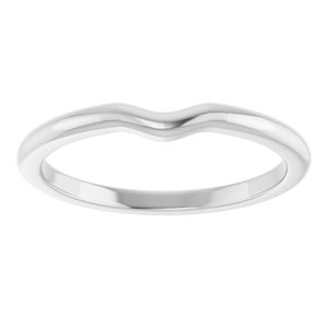 14K White Gold Polished Matching Band Size 7