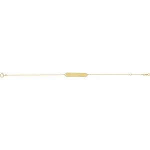 18K Yellow Gold-Plated Sterling Silver 33 X 6 Mm 7-8 In Polished 7-8 Inch Geometric Bracelet