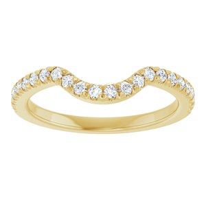 14K Yellow Gold Round 1.55 Mm Polished Lab-Grown Diamond Ring Size 7