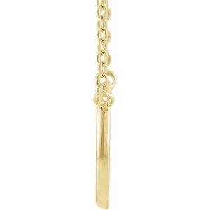 14K Yellow Gold 10.67 X 10.3 Mm 18 In Polished Open Circle Necklace