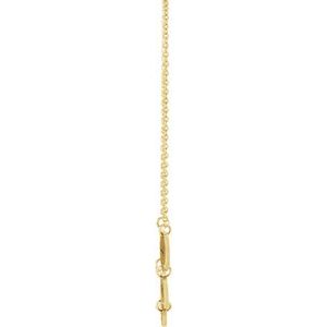 14K Yellow Gold 5 Disc 7 X 5 Mm 18 In Polished Engravable Oval Disc Family Necklace