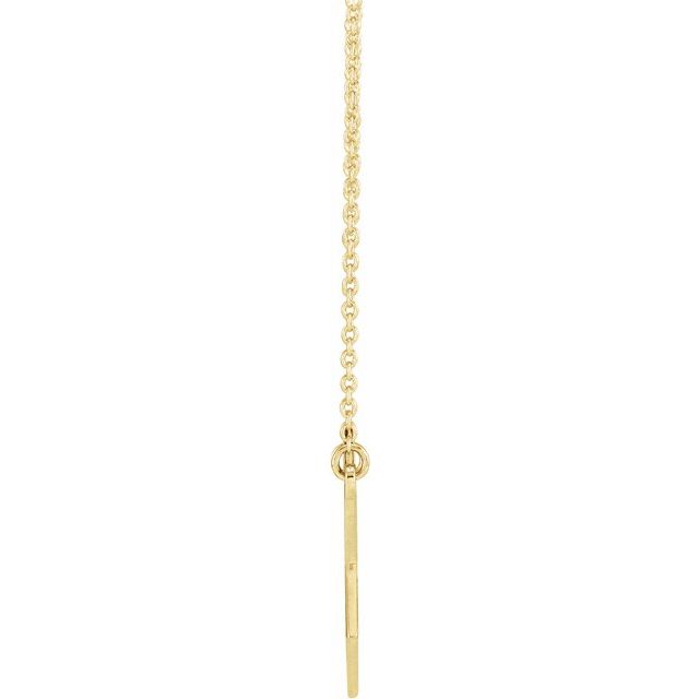 14K Yellow Gold 18.9 X 18.9 Mm 18 In Polished Menorah Necklace