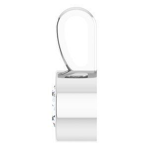 14K White Gold Round 4Mm Gh Si1-Si2 1/4 Ct Lab-Grown Diamond Solitaire Bezel-Set Pendant