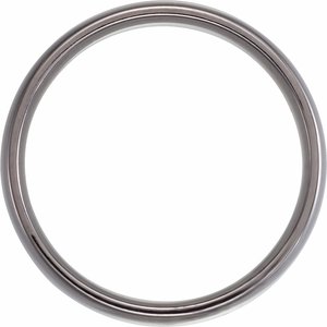 Tantalum 6 mm Half Round Comfort-Fit Size 10.5