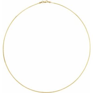 14K Yellow Gold Square Snake Chain, Length: 20 In, Width: 1 Mm