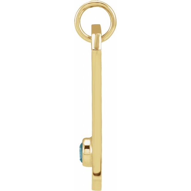 14K Yellow Gold Round 2.5 Mm I1, G-H Polished .01 Ctw Natural Diamond Zodiac Constellation Pendant