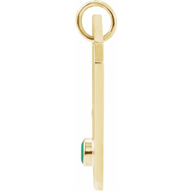 14K Yellow Gold Round 2.5 Mm I1, G-H Polished .01 Ctw Natural Diamond Zodiac Constellation Pendant