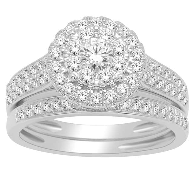 14K White Gold 1.00 Cttw Diamond Ladies Ring