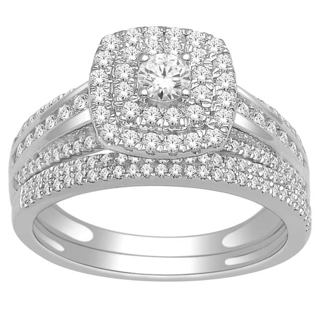 14K White Gold 1.00 Cttw Diamond Ladies Ring