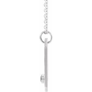 Sterling Silver Zodiac Aquarius Round 2.5 Mm G-H I1 Natural Black Spinel And .01 Ctw Natural Diamond Zodiac Constellation Necklace, Length: 18 In