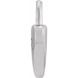Sterling Silver 12.1 X 8.6 Mm Polished Engravable Heart-Shaped Lock Pendant