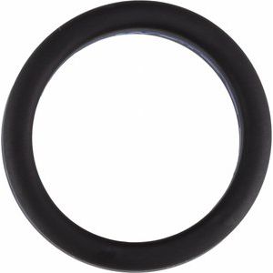Black With Blue Stripe Silicone 8 Mm Dome Comfort Fit Band