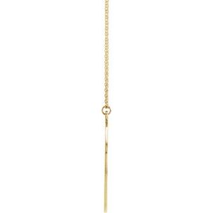 14K Yellow Gold 31.82 X 25.69 Mm 20 In Polished Sunburst Necklace