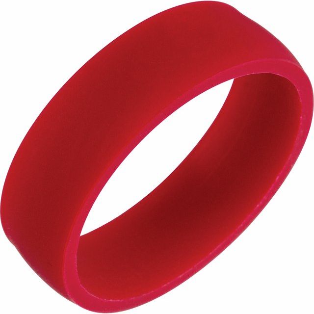 Silicone Round Standard Dome Comfort-Fit Half Band
