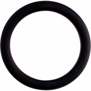 Black With Red Stripe Silicone 8 Mm Dome Comfort Fit Band