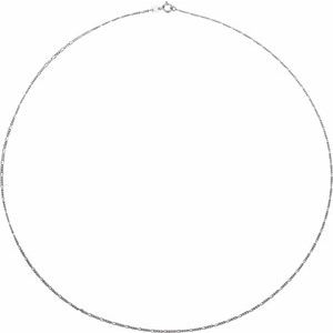 14K Yellow Or White Or Rose Gold Or Sterling Silver 1.28 mm Spring Ring Polished Figaro Chain