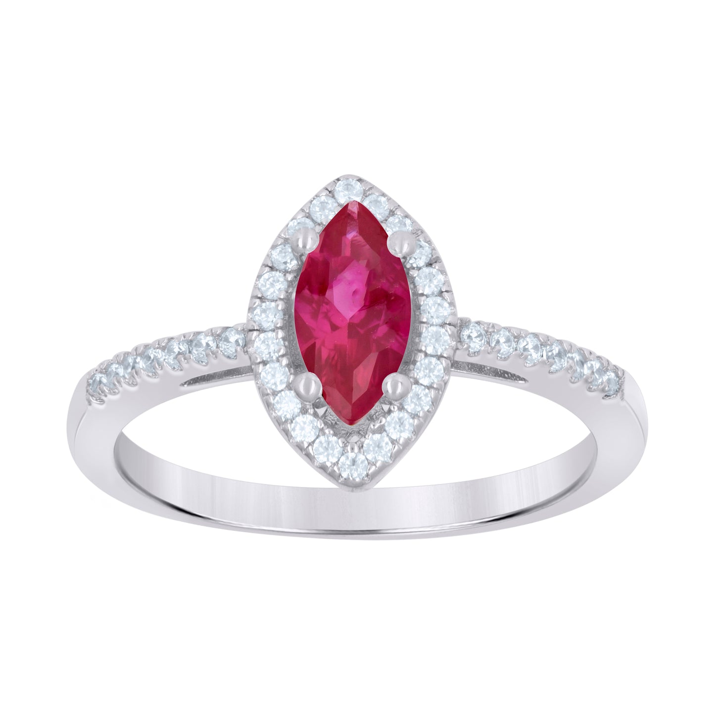Sterling Silver Womens Marquise Cubic Zirconia Fashion Bridal Anniversary Wedding Engagement Band Ring